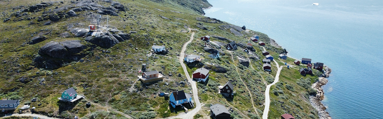 The little settlement of Kapisillit in the Nuuk fjord.